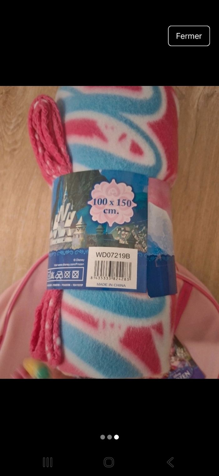 Lot neuf reine de neige sac a dos et plaid - photo numéro 4