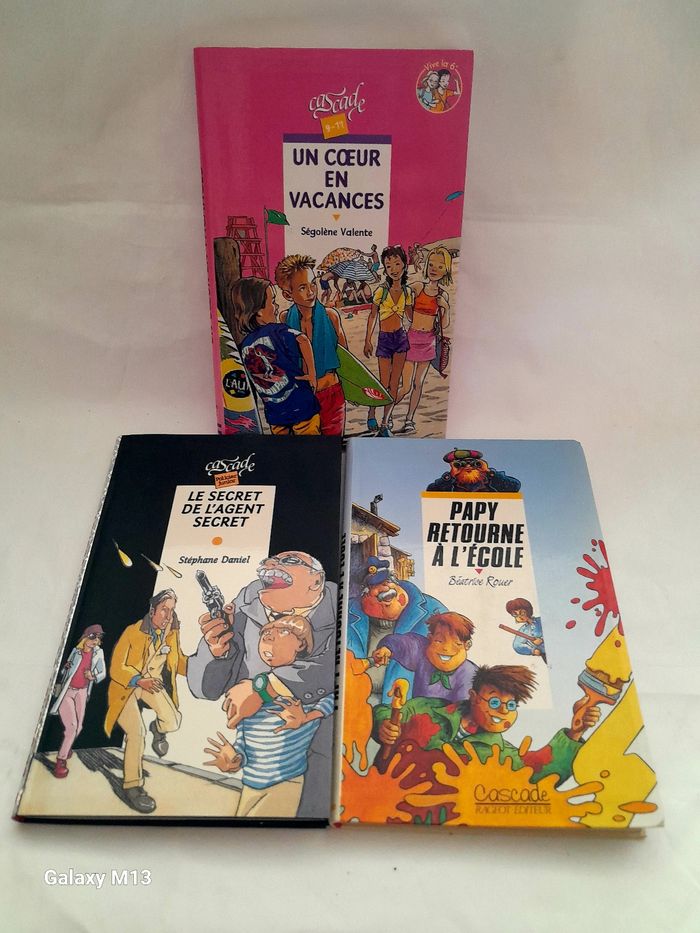 Lot de 3 Romans pour enfants Collection Cascade