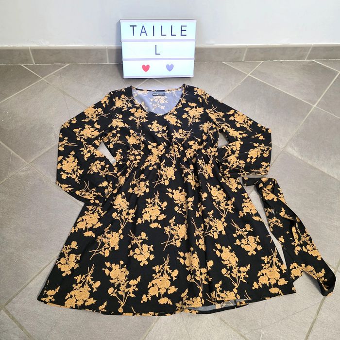 Robe manche longue taille L