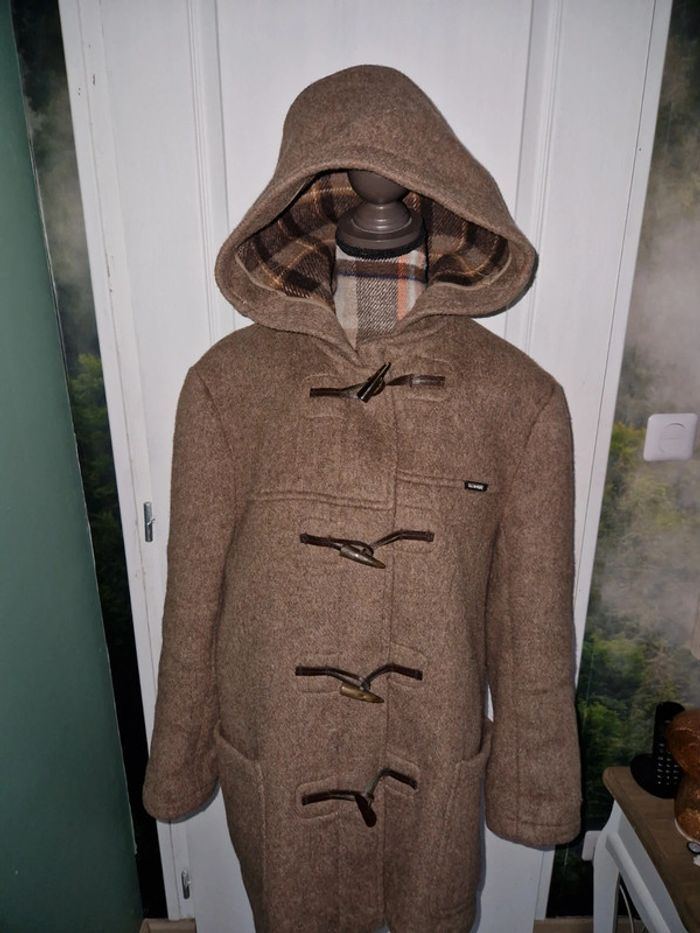 Manteau en laine duffle coat glenmore écossais vintage - photo numéro 4