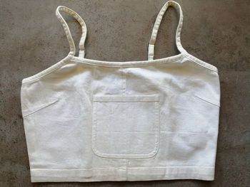 Débardeur bustier blanc en toile Taille M NAF NAF Neuf