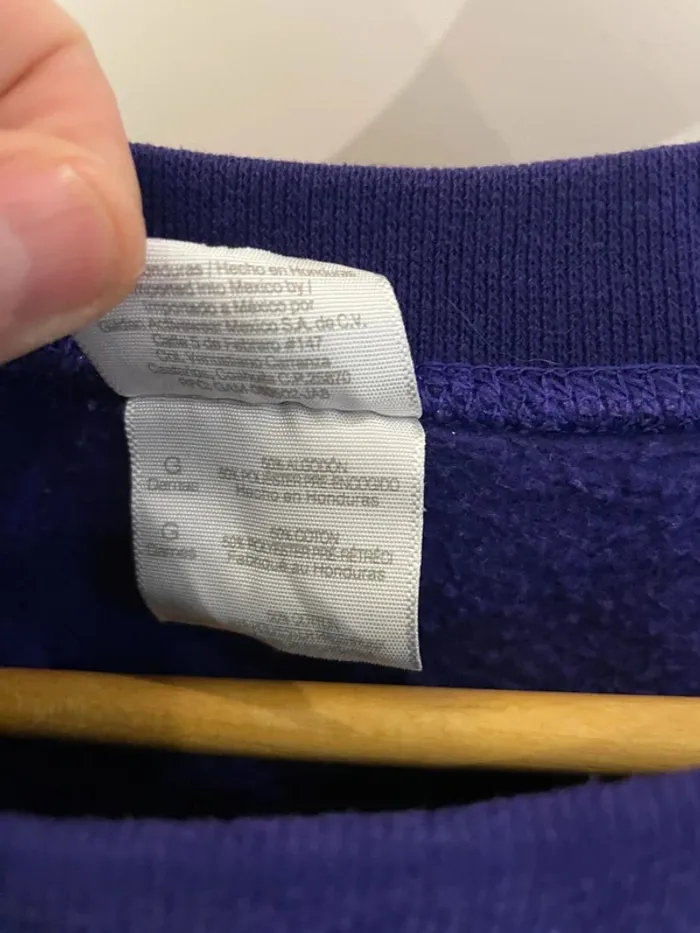 Crewneck Gildan plain full purple L womens - photo numéro 6