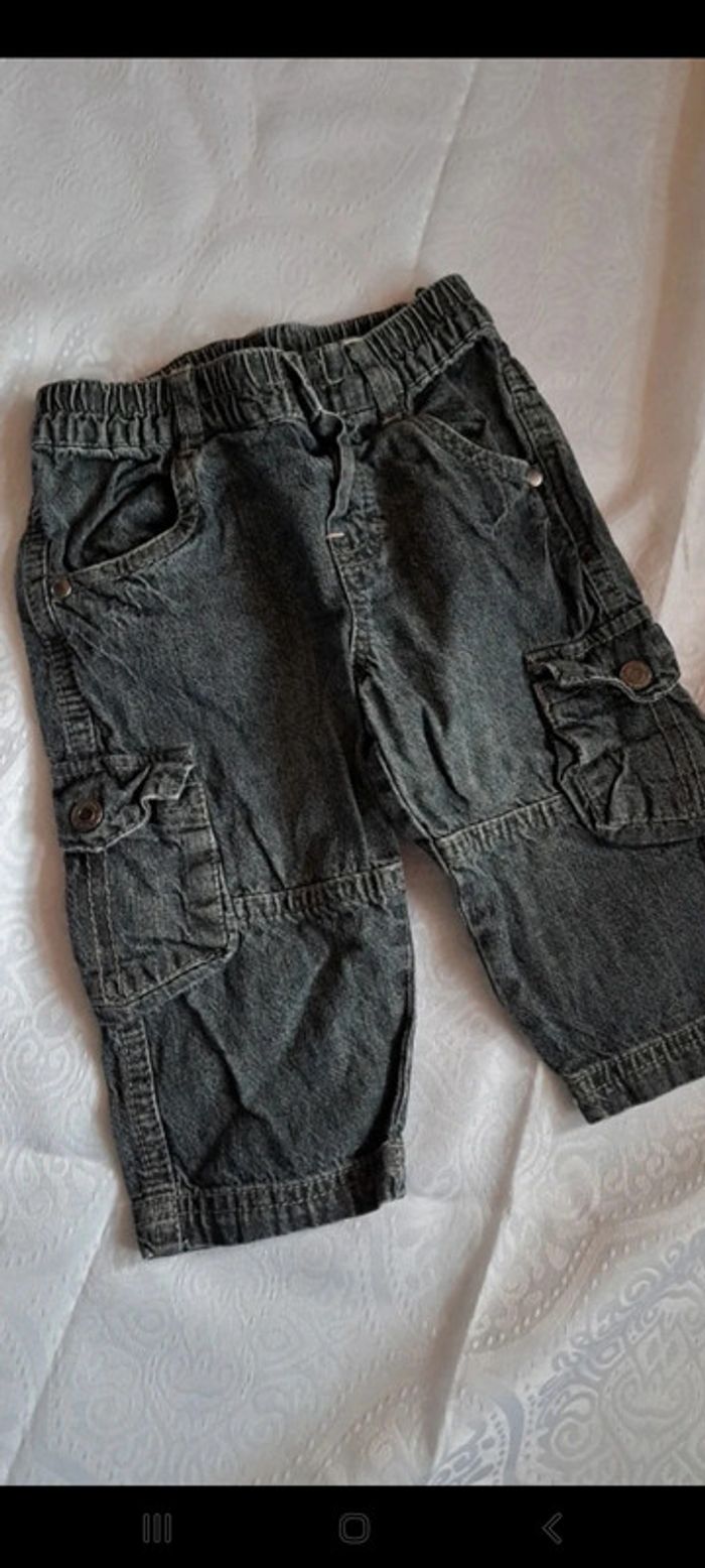 Jolie Jeans noir 6 mois 100%coton