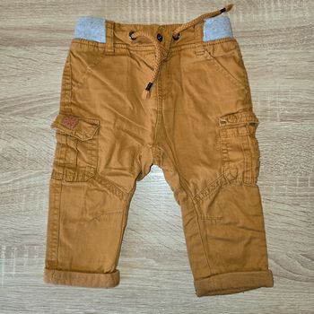 Pantalon marron gris taille 6 mois