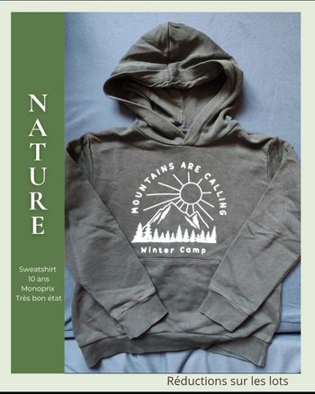 ☀️ Sweat à Capuche – Monoprix Kids ☀️