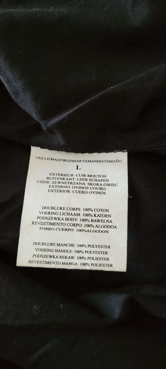 Veste en cuir 40's Collector Taille L - photo numéro 7