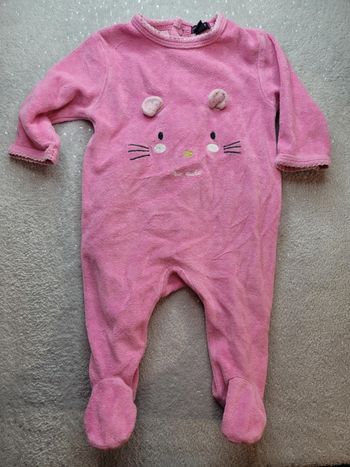 Pyjama velours 3 mois  fille