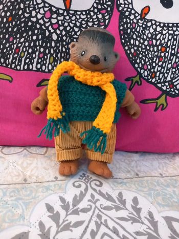 Peluche poupée hérisson copain de la foret berchet 20cm