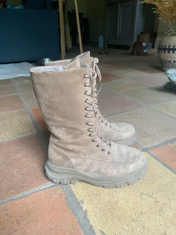 Bottes en daim