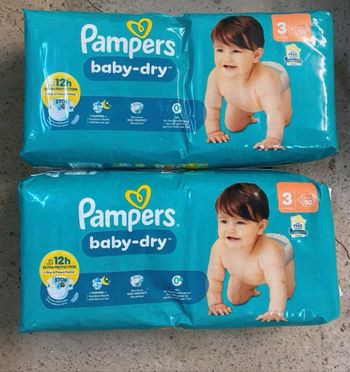 Lot couches Pampers baby dry