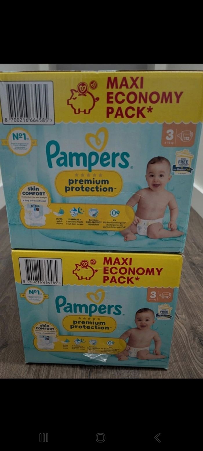 Pampers prenium T3 (quantité :224)