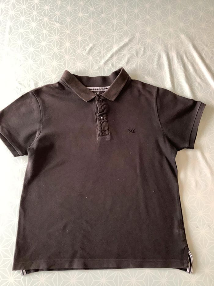 Polo manches courtes noir NKY 10 ans