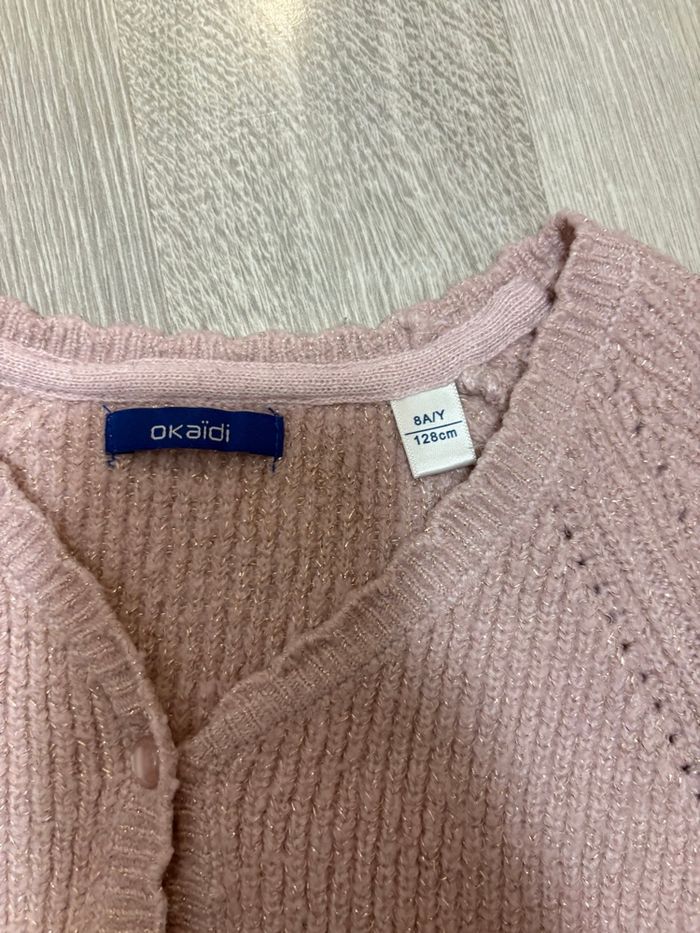 Gilet rose 8 ans - photo numéro 2