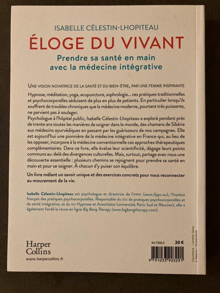 Livre « Éloge du vivant » prendre sa santé en main avec la médecine intégrative - photo numéro 2