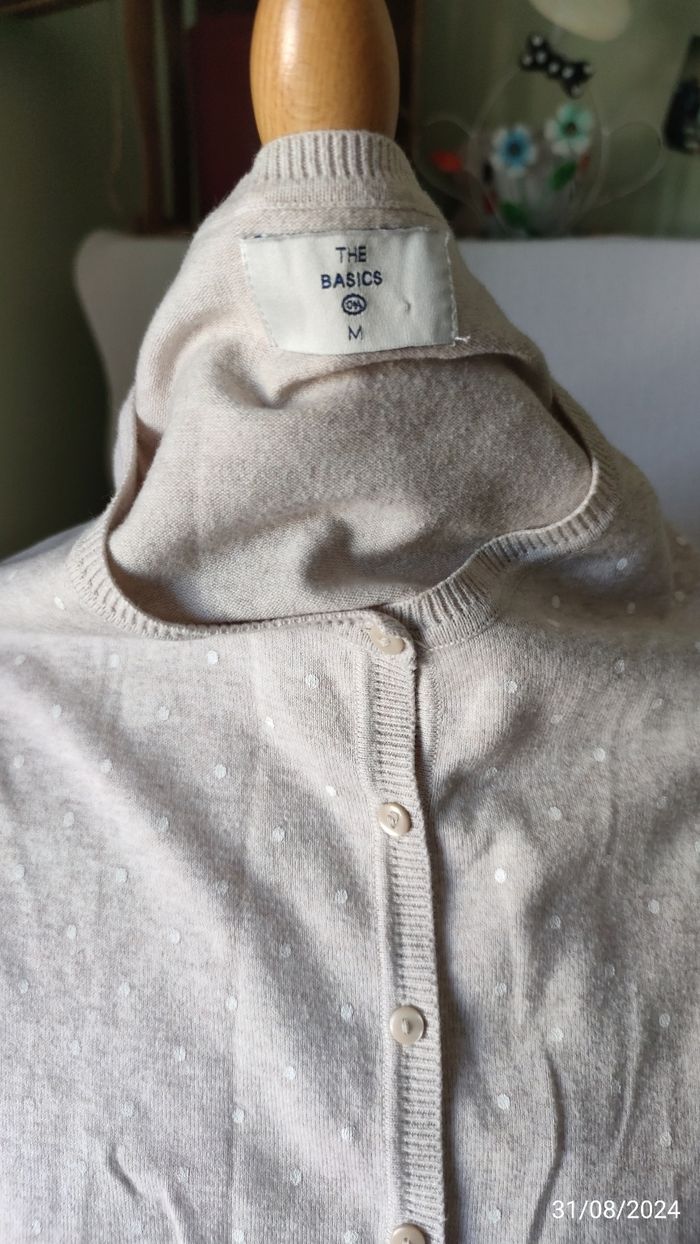 Cardigan beige manches longues - photo numéro 6
