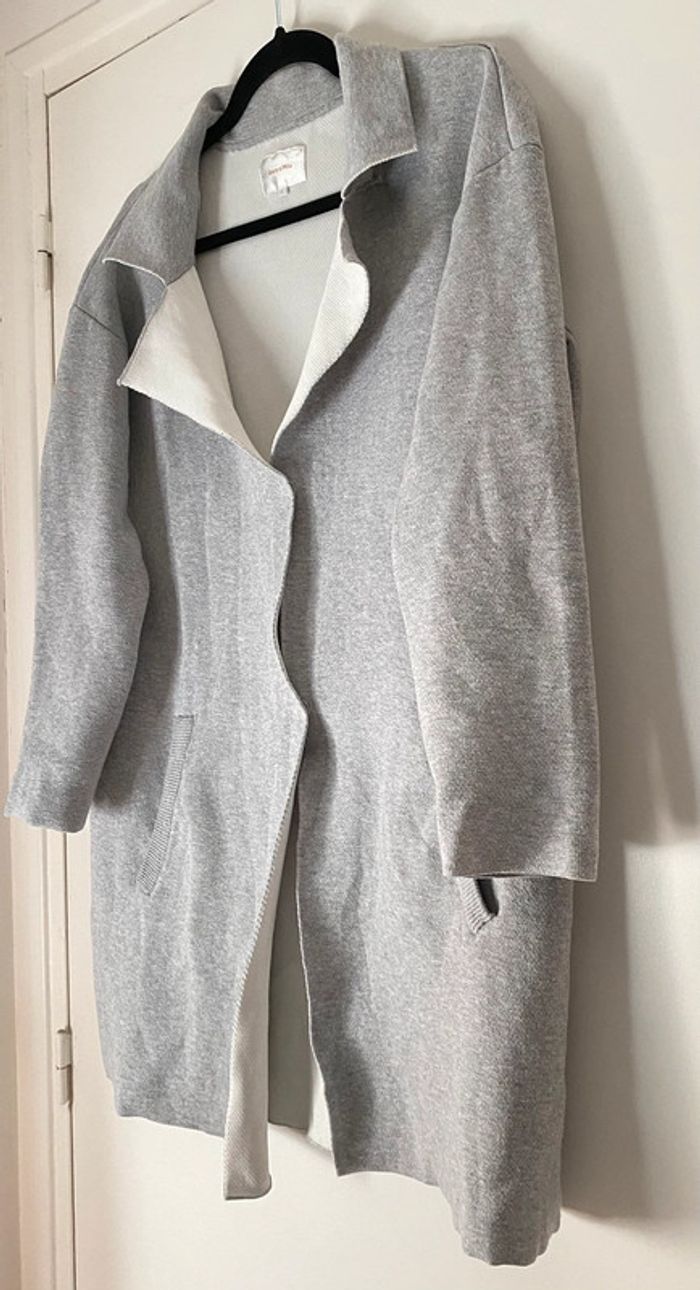 Veste Manteau Léger Longue Ample Taille L - photo numéro 3