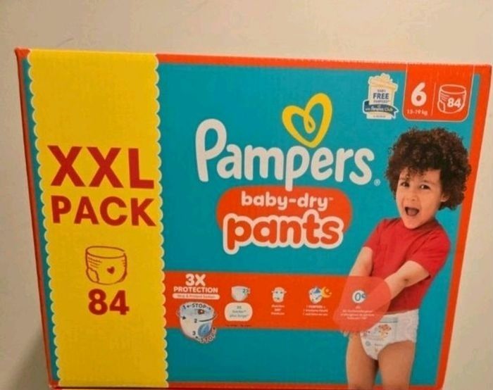 84  Couches pampers baby drypants  taille 6 x2