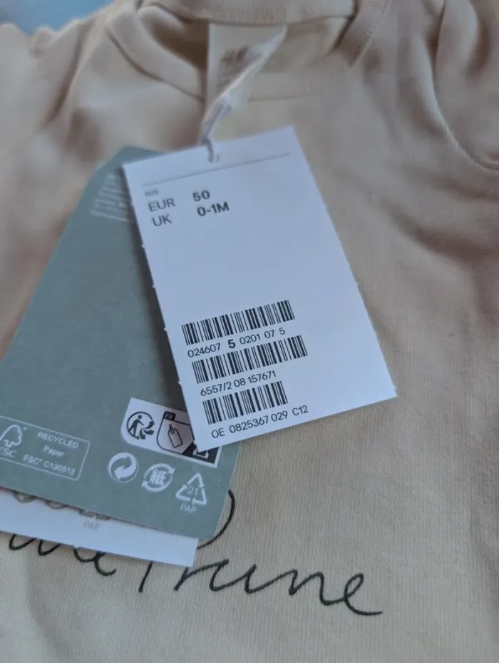 Lot de 2 t-shirts neuf h&m taille 50 - photo numéro 7
