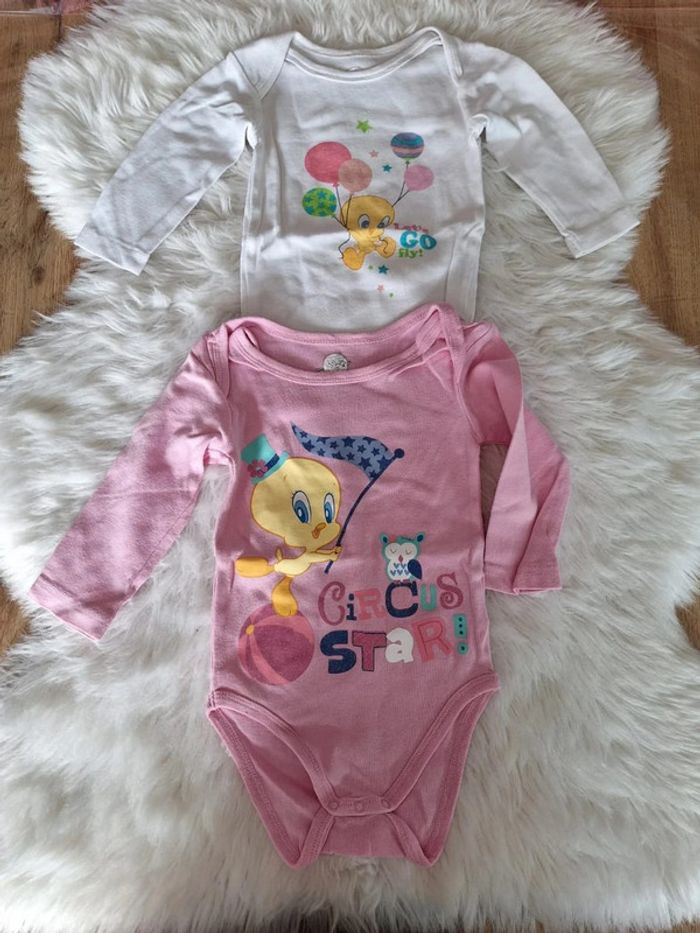 Lot bodies 12 mois Loney Tunes