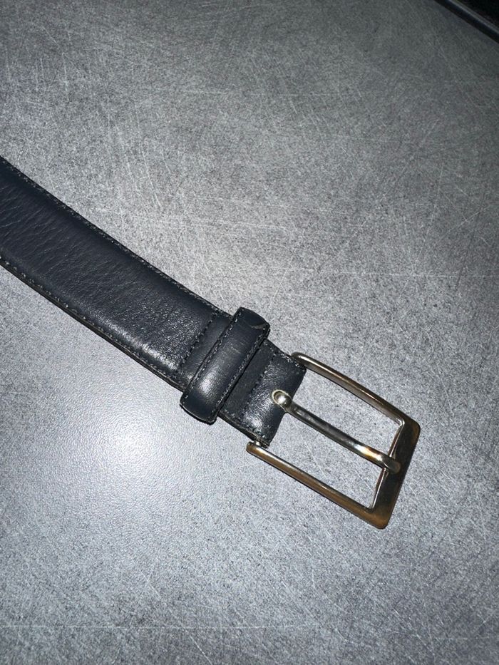 Ceinture double cuir de vachette nubuck Westbury Vintage 75-80cm - photo numéro 2