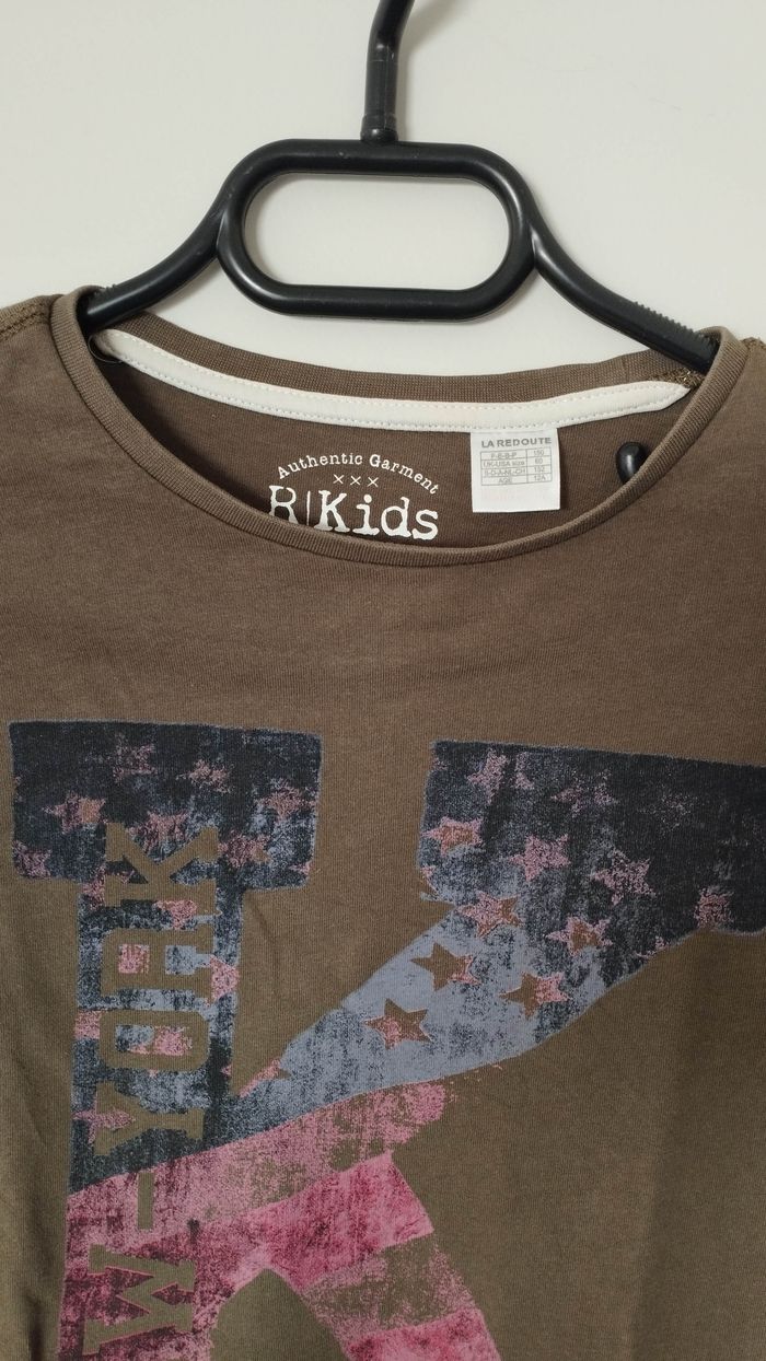 T-shirt manches longues kaki - photo numéro 2