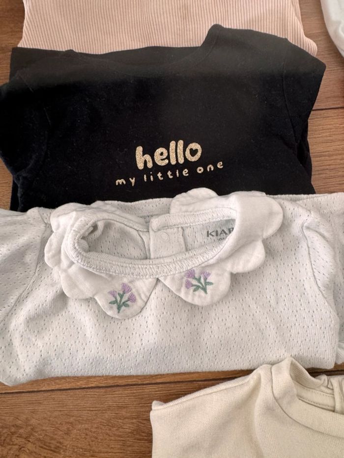 🌷Lot de t shirts manches longues et pulls bébé fille🌷 - photo numéro 3