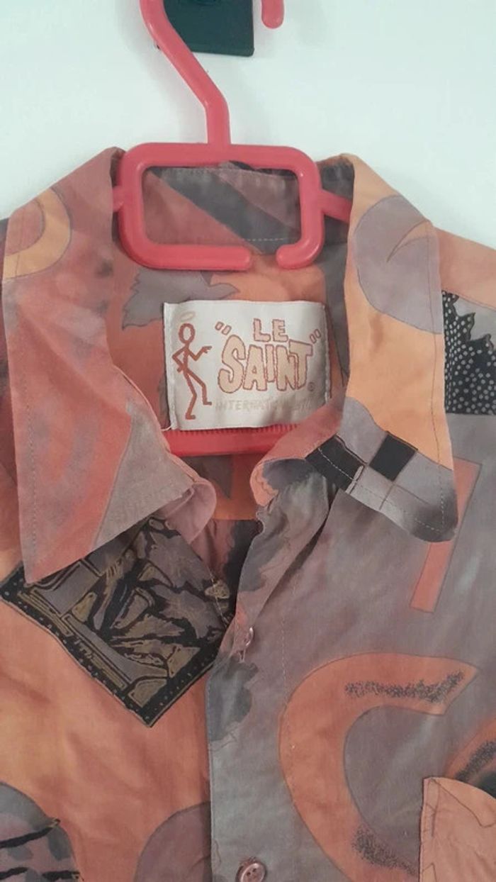 Chemise vintage orangée - photo numéro 2