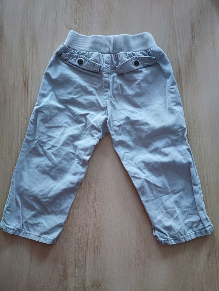 pantalon en toile gris - photo numéro 2