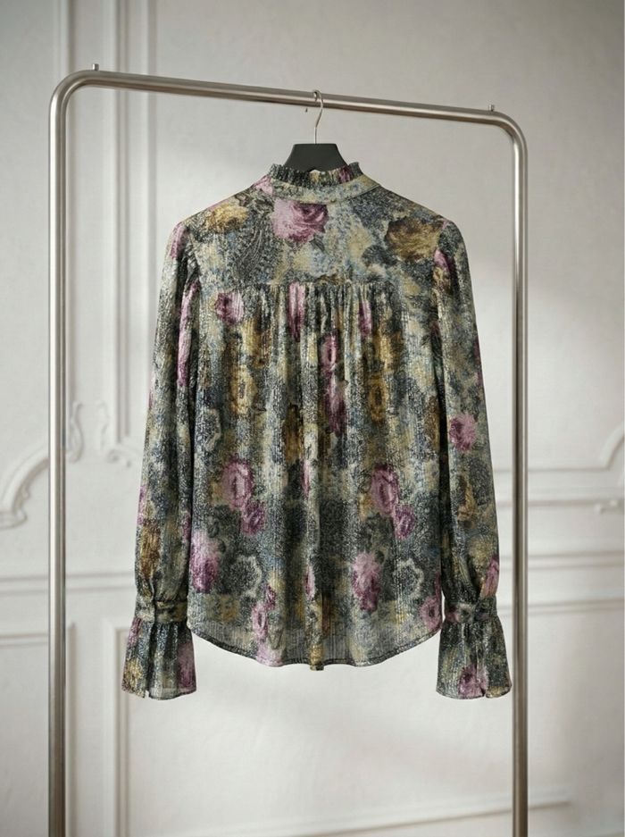 Chemise Scarlett Roos – Fabrication française, imprimé lumineux, neuve - photo numéro 5
