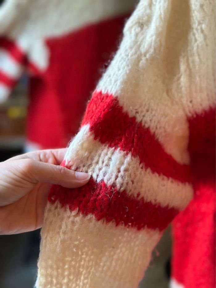 Pull en maille alpaga mohair modèle Manina American Vintage - Taille XS/S oversize - photo numéro 5