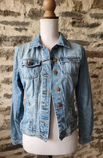 Veste en jean bleue claire Camaïeu Taille 34 36