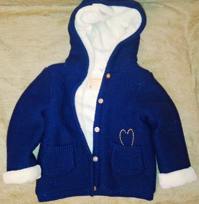 Lot gilet épais bébé fille - photo numéro 2