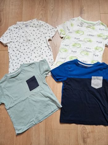 Lot de 4 t-shirts Vertbaudet Kiabi 5 ans