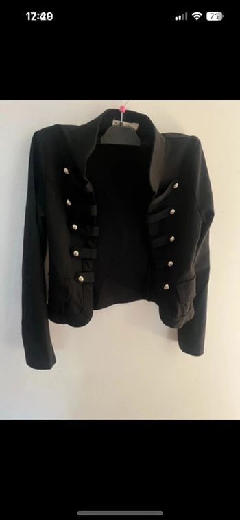 Veste style officier noire - Taille S