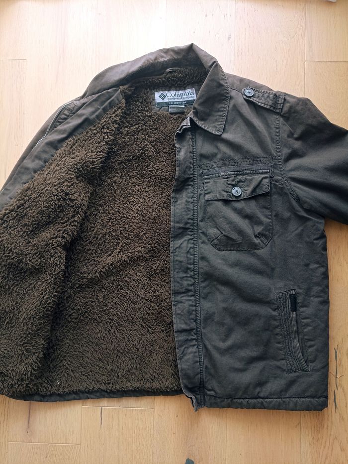 Veste chaude Columbia doublée marron homme taille L - photo numéro 3