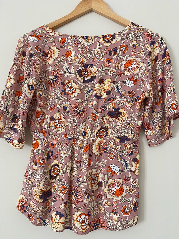 Blouse décolleté V La Halle - photo numéro 2