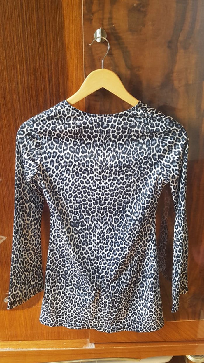 Blouse manche longue imprimé panthère - photo numéro 2