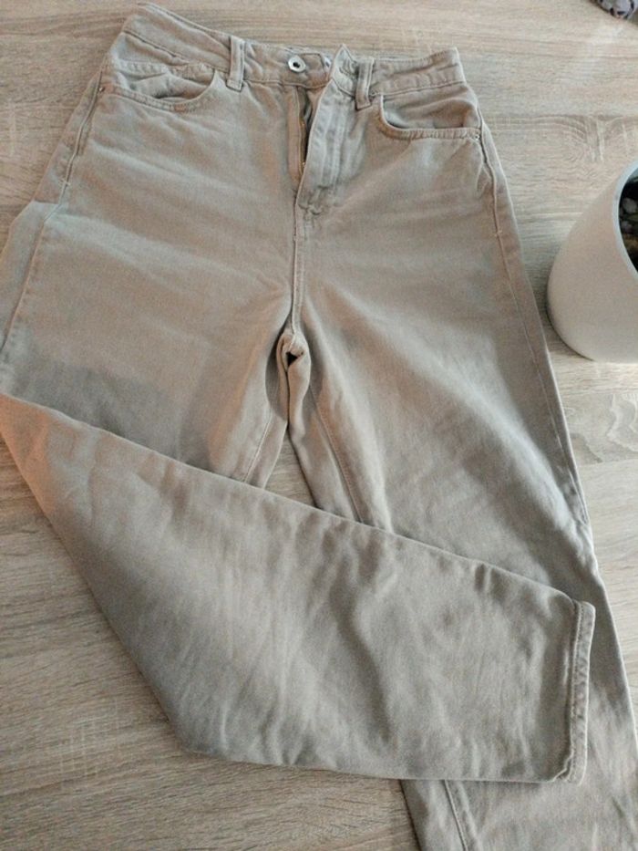 Jeans zara beige - photo numéro 2