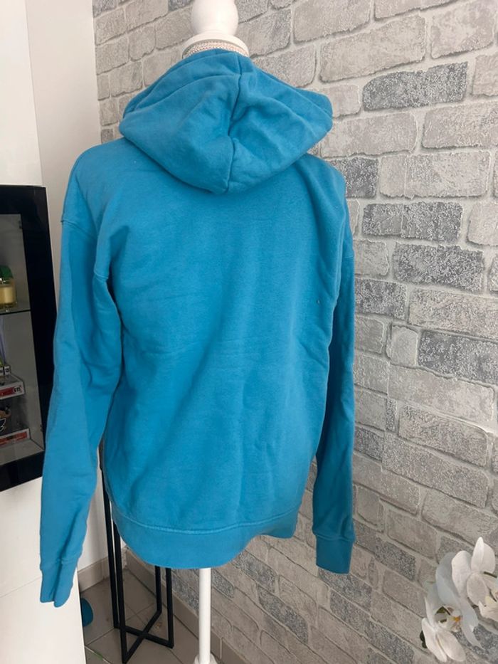 Sweat à capuche Adidas bleu M - photo numéro 4