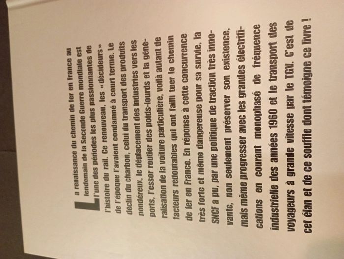 Idée cadeau 🎁 : livre "le réveil du chemin de fer en France et l'âge d'or du TGV" - photo numéro 2