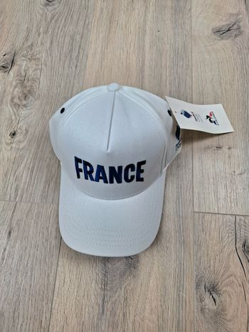 Casquette – Cap – Le Coq Sportif – France – Équipe de France – Blanc – Taille Unique – Neuve