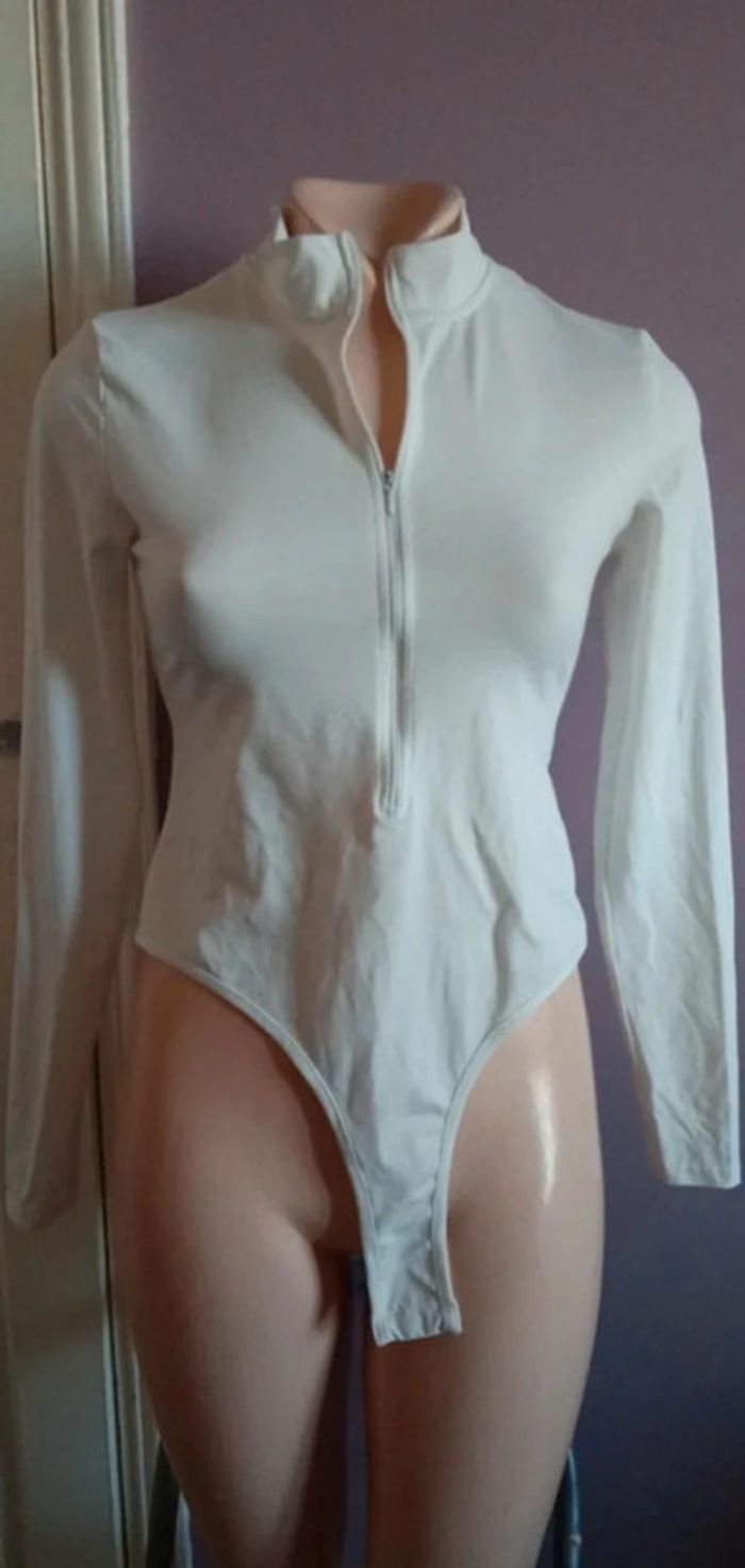 Bodies blanc fermeture devant - Taille M - Shein - photo numéro 2