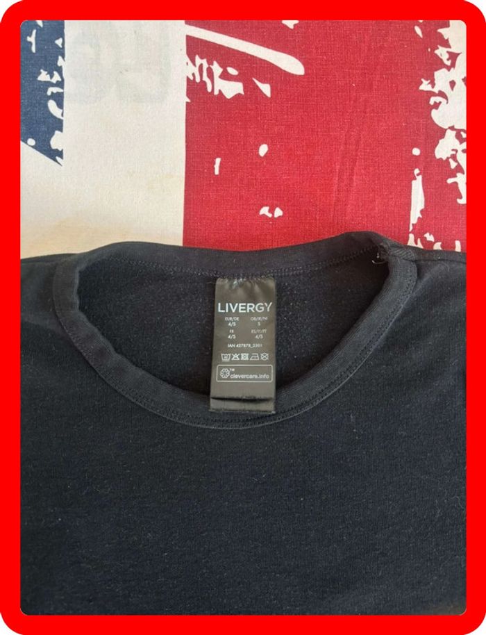 T-shirt manche longue taille xs noir - photo numéro 3