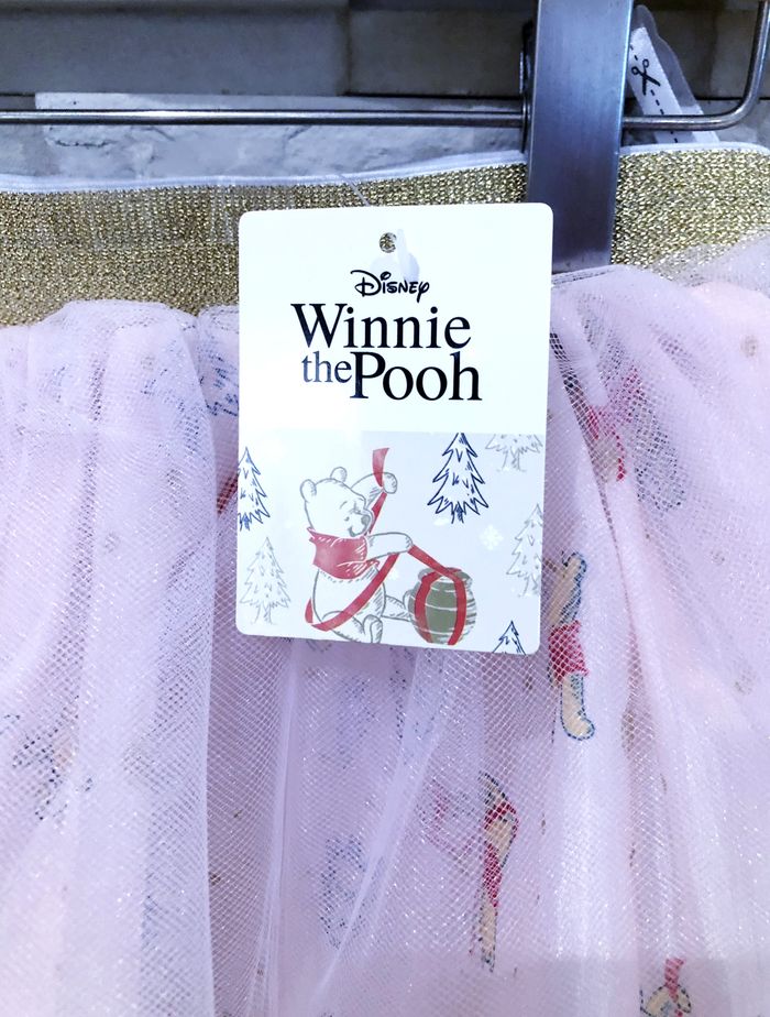 DISNEY - NEW - ENSEMBLE 2P FILLE WINNIE L'OURSON, TULLE RÉSILLE & OR PAILLETÉ 5/6A - photo numéro 10