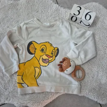Sweat beige le roi lion simba disney baby taille 36mois