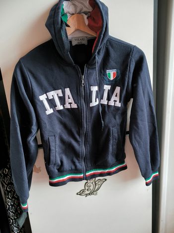 Veste zippée a capuche Italia