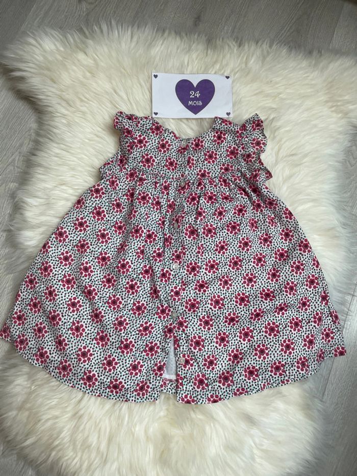 24 mois - Robe fleurie DPAM - photo numéro 3