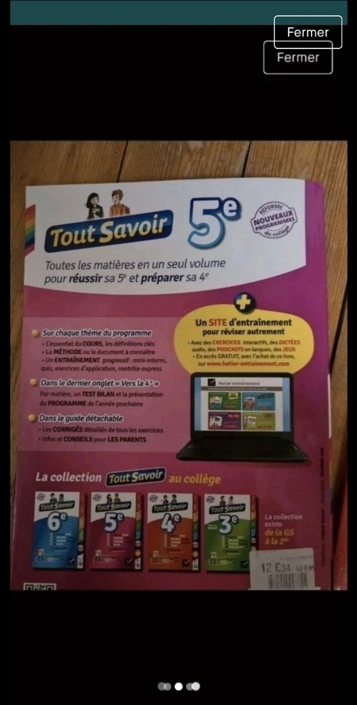 Révisions 5 eme - photo numéro 3