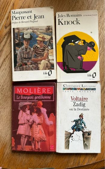 Lot 4 livres diversifiés classiques