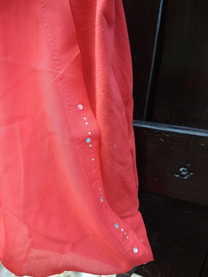 Haut rouge - Fille 10 ans - photo numéro 3